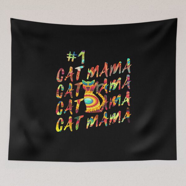 Item preview, Psychedelic Cat Mama designed and sold by PetSafari.
