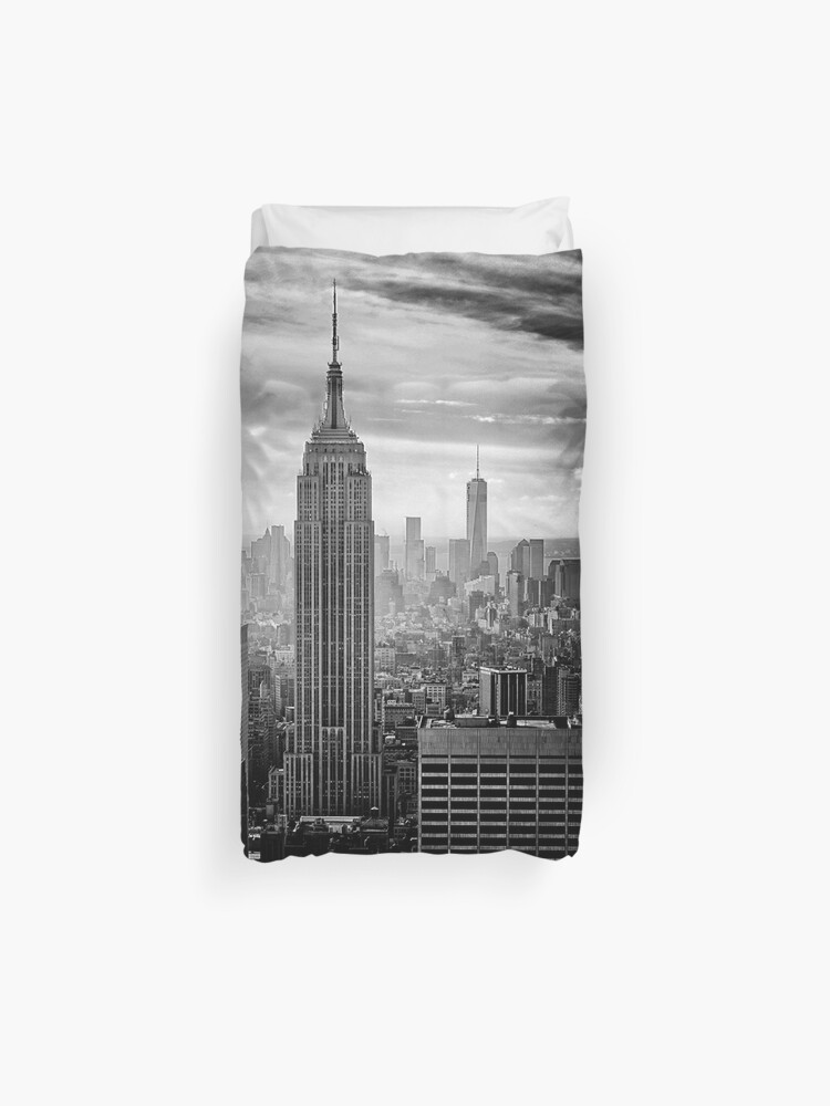 New York City Skyline Duvet Cover By Cadinera Redbubble