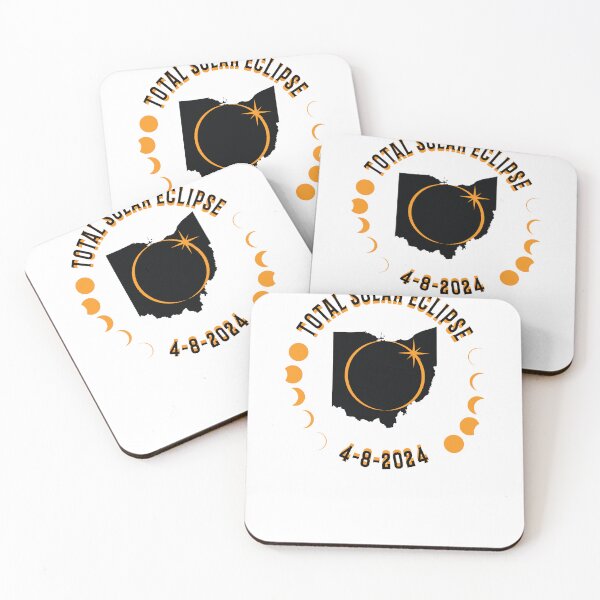 Item preview, Ohio Total Solar Eclipse Path 2024 Eclipse Souvenir  designed and sold by The Junto Shop.