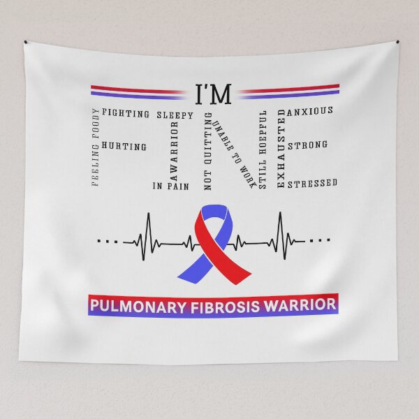 Item preview, I'm Fine Pulmonary Fibrosis Warrior Support Pulmonary Fibrosis Awareness Gifts designed and sold by rechardtee.