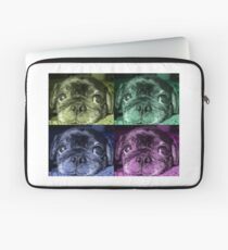 Black Pug dog Laptop Sleeve