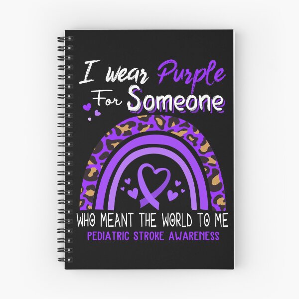 Item preview, Pediatric Stroke Awareness I Wear Purple for Someone Who Meant The World To Me designed and sold by GennieShop.