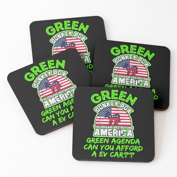 Item preview, Green Donkey Pox Destroying America designed and sold by WoodburyLake.