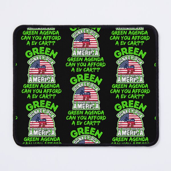 Item preview, Green Donkey Pox Destroying America designed and sold by WoodburyLake.