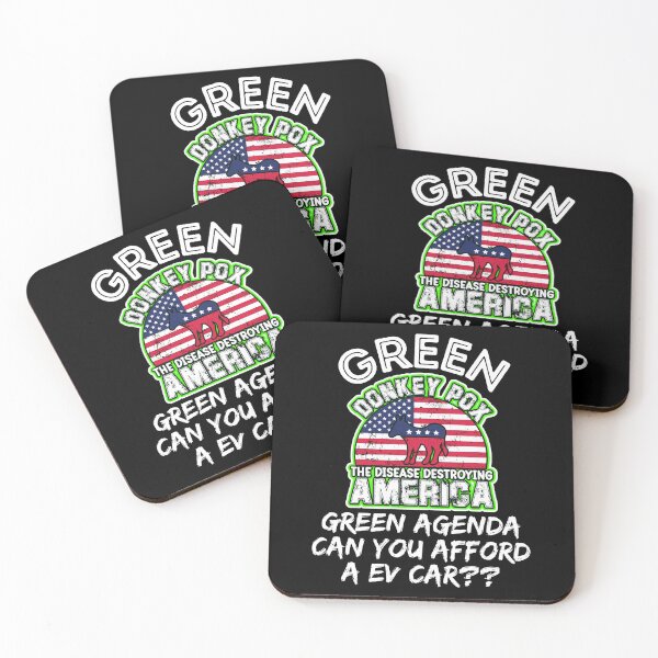 Item preview, Green Donkey Pox Destroying America designed and sold by WoodburyLake.