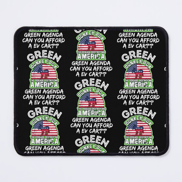 Item preview, Green Donkey Pox Destroying America designed and sold by WoodburyLake.
