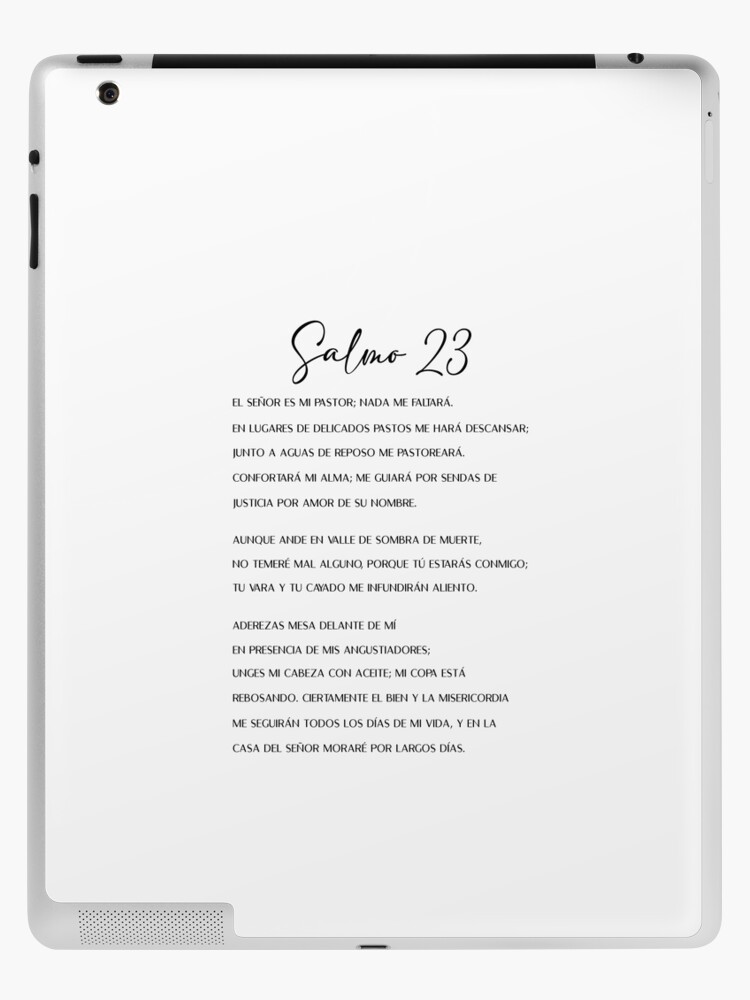 salmo 23, psalm 23 in spanish iPad Case & Skin for Sale by