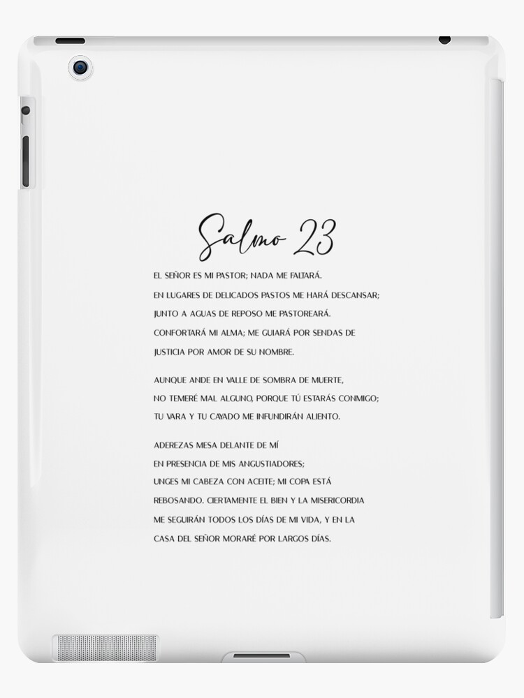 salmo 23, psalm 23 in spanish iPad Case & Skin for Sale by