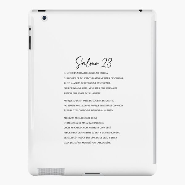 salmo 23, psalm 23 in spanish iPad Case & Skin for Sale by