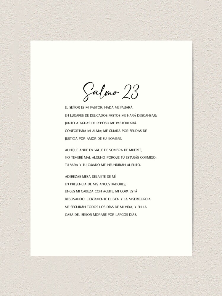 Salmo 23, Spanish Bible Verse | Greeting Card