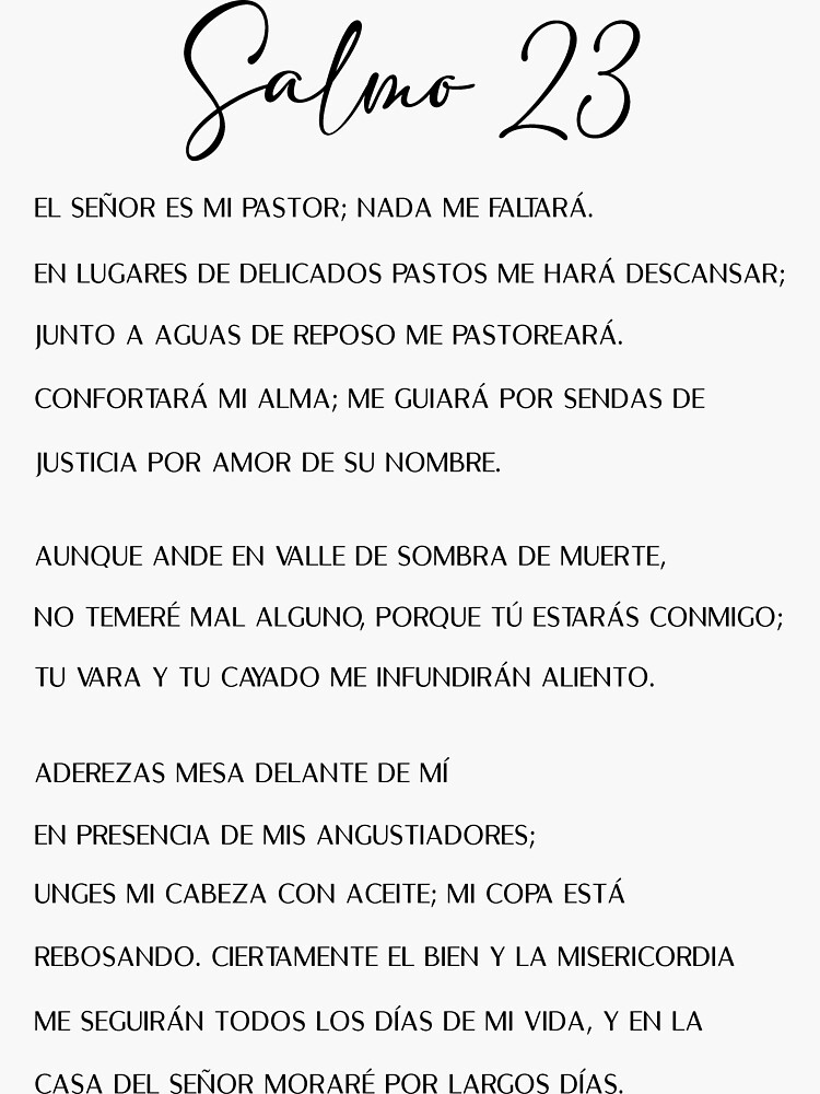 Salmos 23 (Spanish)