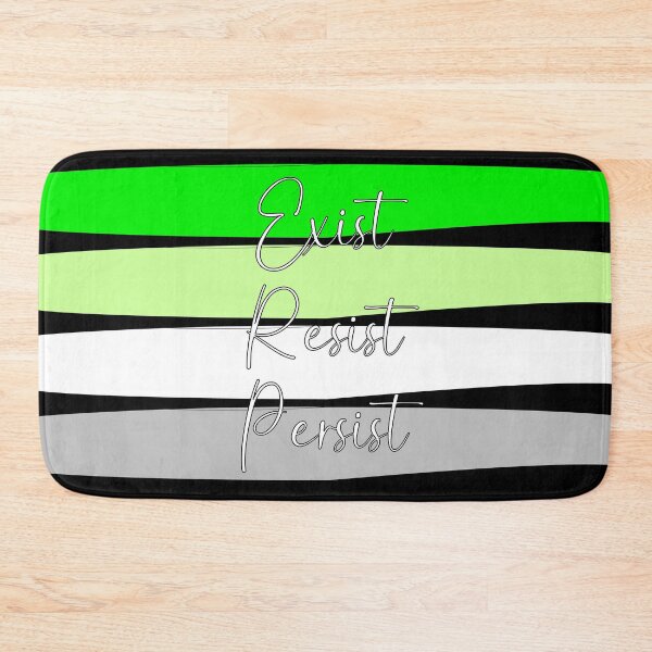 Item preview, Aro Pride Exist, Resist, Persist  designed and sold by AmandaRoseArts.