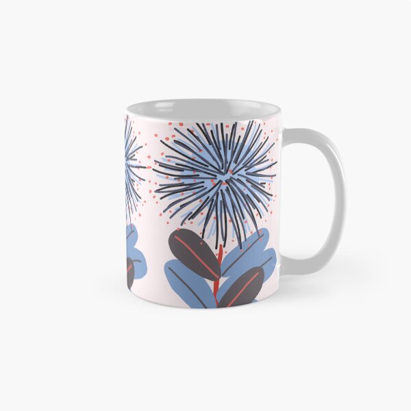 Item preview, Retro mod blue stylized floral  designed and sold by FrancesPoff.
