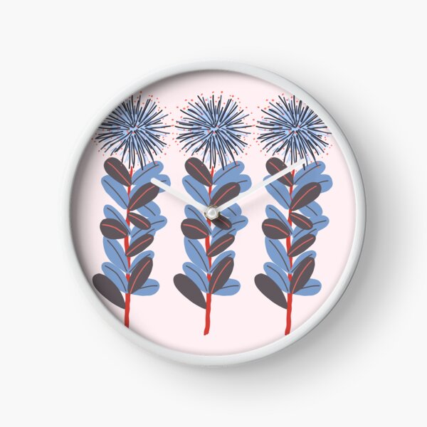 Item preview, Retro mod blue stylized floral  designed and sold by FrancesPoff.