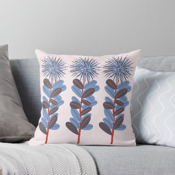 Item preview, Retro mod blue stylized floral  designed and sold by FrancesPoff.
