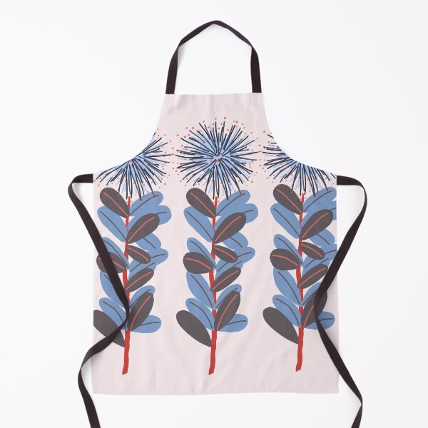 Item preview, Retro mod blue stylized floral  designed and sold by FrancesPoff.