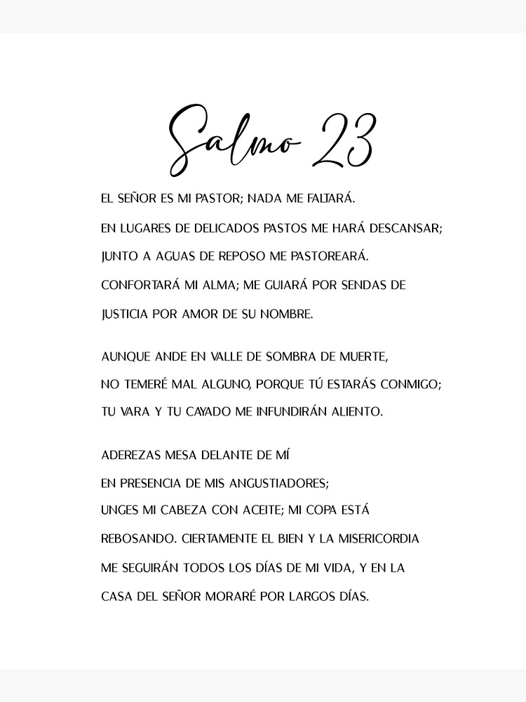 Salmos 23 (Spanish)