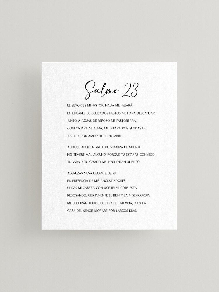 Salmo 23, Spanish Bible Verse | Greeting Card