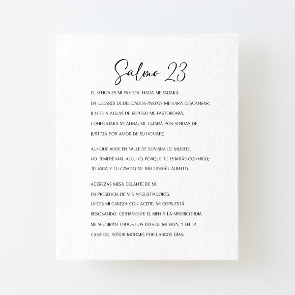 Salmo 23, Spanish Bible Verse Sticker for Sale by Aryam Quotes