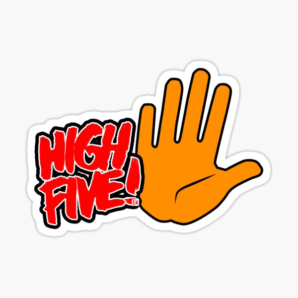 High 5 Highfive Dammi 5 cinque regali divertenti' Adesivo