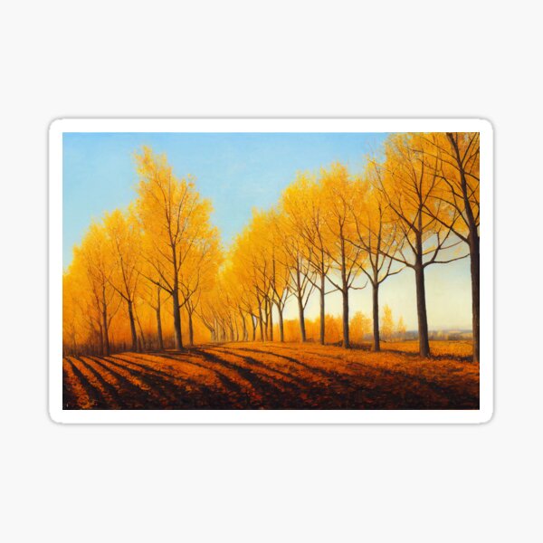 Autumn Tree Grove 4 Sticker