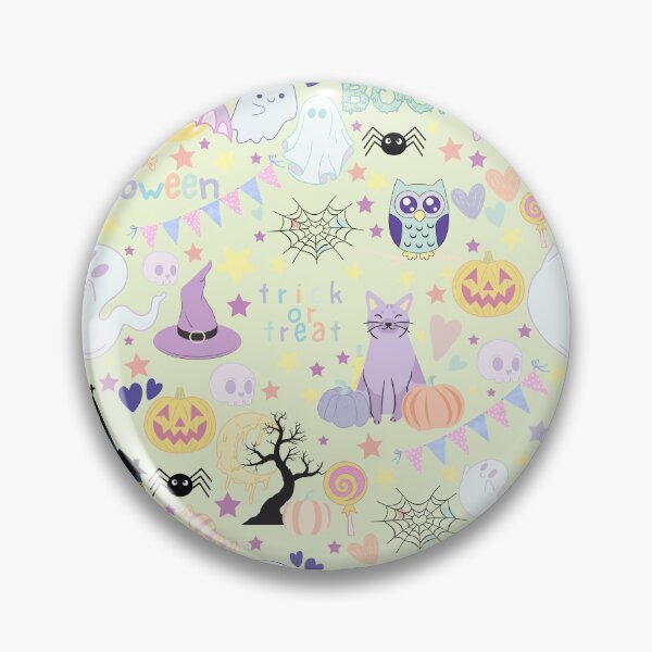 Item preview, Cute Pastel Halloween Pattern designed and sold by ANZI-Shop.