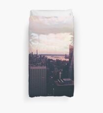 Funda nórdica Paisaje urbano de la ciudad de Nueva York #tapestry #redbubble