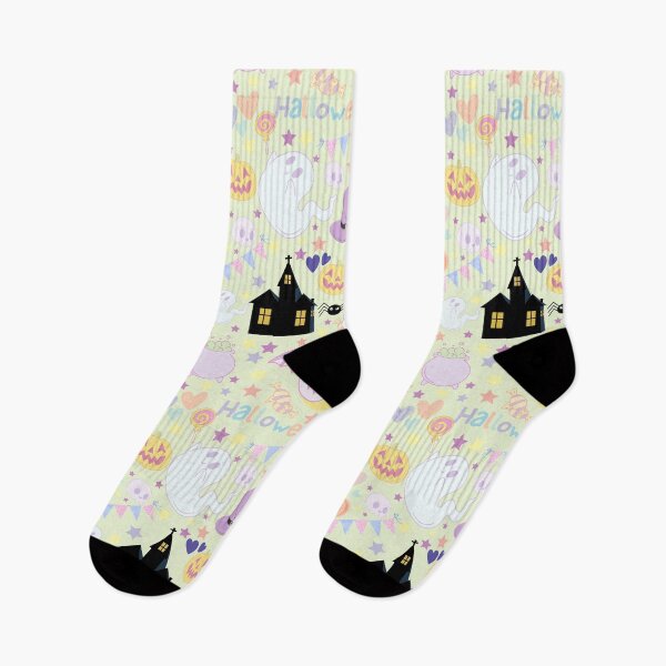 Item preview, Cute Pastel Halloween Pattern designed and sold by ANZI-Shop.