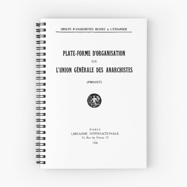 Item preview, Organisational Platform of the General Union of Anarchists (1926) by Delo Truda (Labour's Cause) designed and sold by NEVERBOW.