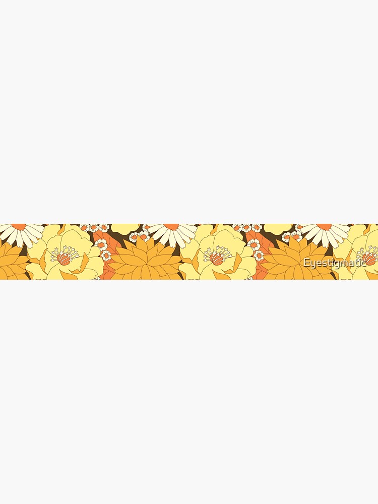 Yellow, Orange and Brown Vintage Floral Pattern by Eyestigmatic