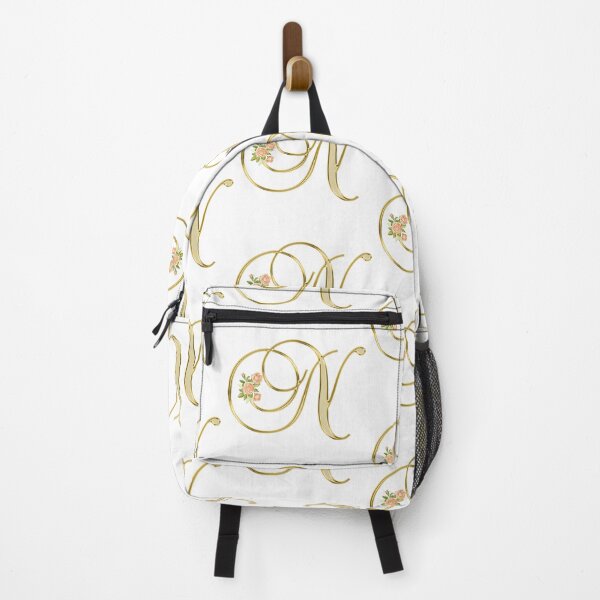 Item preview, Golden Color Floral Monogram Letter N designed and sold by silviaol.