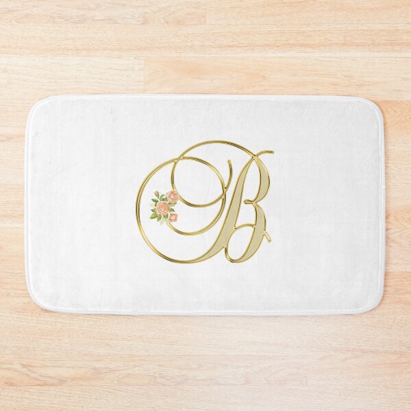 Item preview, Golden Color Floral Monogram Letter B designed and sold by silviaol.