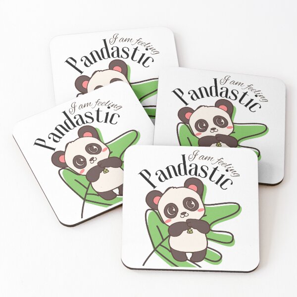 Item preview, I am Feeling Pandastic with Kawaii Panda for Modern Panda Art designed and sold by blackpanpan.