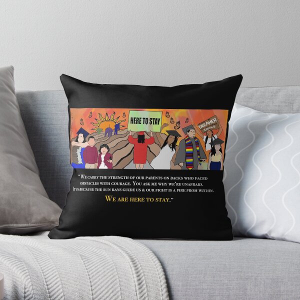 Here To Stay Throw Pillow
