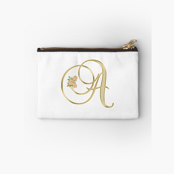 Artikelvorschau, Goldene Farbe Blumenmonogramm Buchstabe A entworfen und verkauft von silviaol.