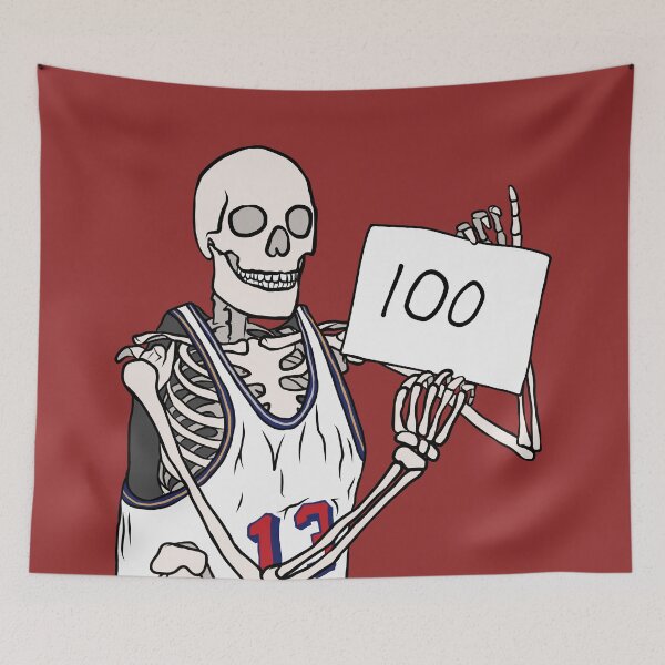 Item preview, Skeleton Wilt Chamberlain 100 Points designed and sold by RatTrapTees.