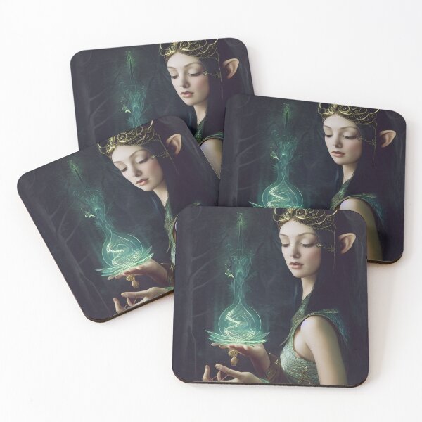 Item preview, Elven Princess Practicing Magic designed and sold by fairytailsaiart.
