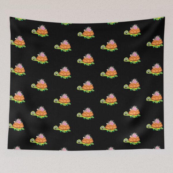 Item preview, Sea Turtle With Pink Roses designed and sold by The Love Quill.