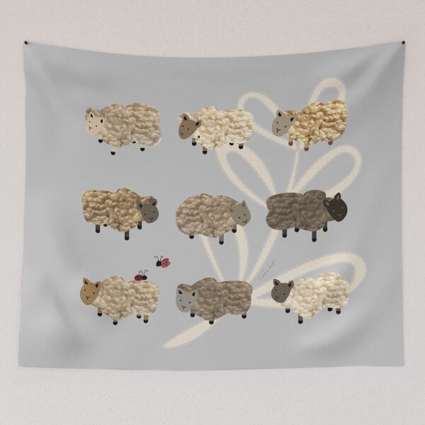 Item preview, Cute rustic sheep for eco friendly sustainable farming friends. Caroline Laursen original designed and sold by Caroline Laursen.