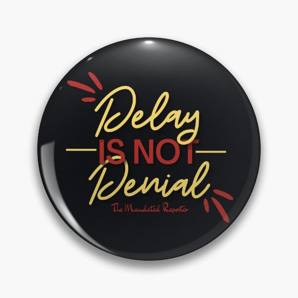 Item preview, Delay is Not Denial - Black and Yellow designed and sold by TheReporter1.