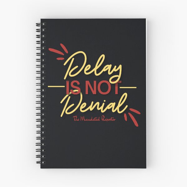 Item preview, Delay is Not Denial - Black and Yellow designed and sold by TheReporter1.