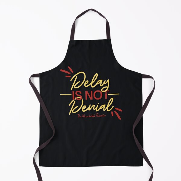 Item preview, Delay is Not Denial - Black and Yellow designed and sold by TheReporter1.