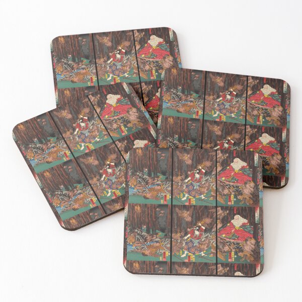 Item preview, Prince Yoshitsune learning the art of swordsmanship Utagawa Kuniyoshi designed and sold by TeeARTHY.