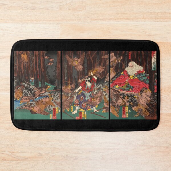Item preview, Prince Yoshitsune learning the art of swordsmanship Utagawa Kuniyoshi designed and sold by TeeARTHY.