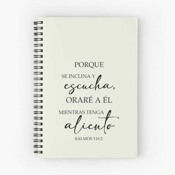 Artikelvorschau, Salmos 116:2, spanischer Bibelvers entworfen und verkauft von Aryam Quotes.