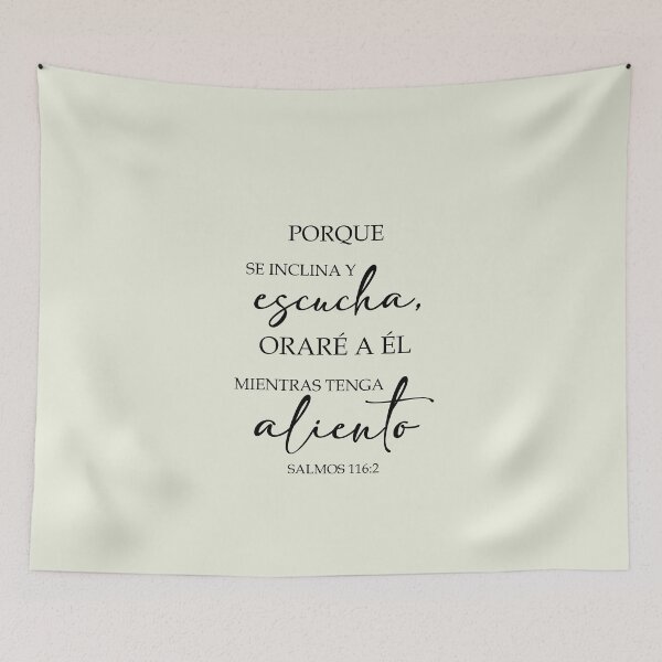 Item preview, Salmos 116:2, Spanish Bible Verse designed and sold by Aryam Quotes.