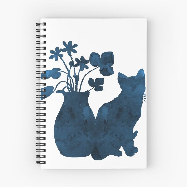 Item preview, A cat and a vase of flowers designed and sold by TheJollyMarten.