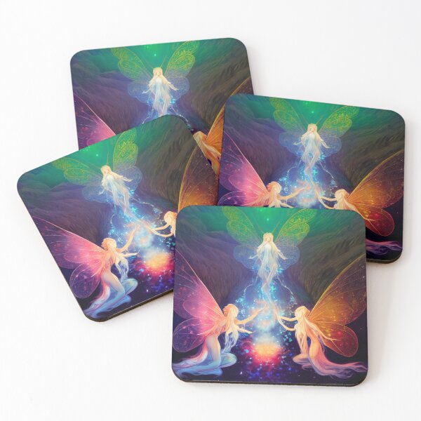 Item preview, Vibrant Ascension of Faeries designed and sold by fairytailsaiart.