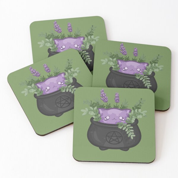 Item preview, Flower Cauldron Kitty designed and sold by SushiKittens.