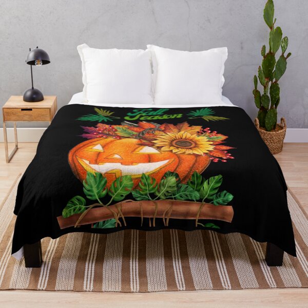 Item preview, Spooky Aesthetic Tiles Fall Season on Black designed and sold by LoloTrends.